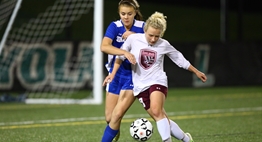 Girls soccer players from Broadneck and Leonardtown battle to gain control of the ball in the 2015 State Finals.